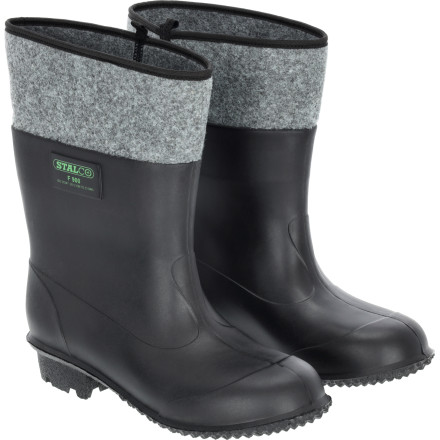 Gumijasti škornji z filcem-PVC, Št.44