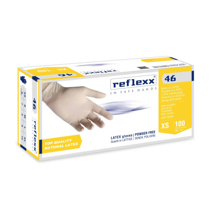 Reflexx rokavice Latex Nepudrane "S"