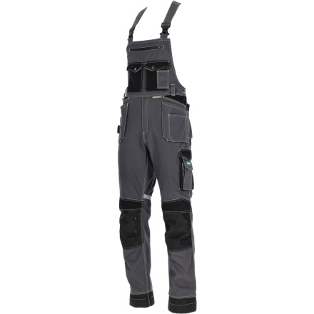 Delovne Hlače z Naramnicami ALLROUND LINE Sive "2XL"