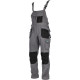 Delovne Hlače z Naramnicami BASIC LINE Sive "L"
