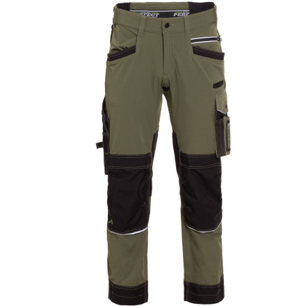 Hlače PROFESSIONAL STRETCH LINE Olivne "XL"