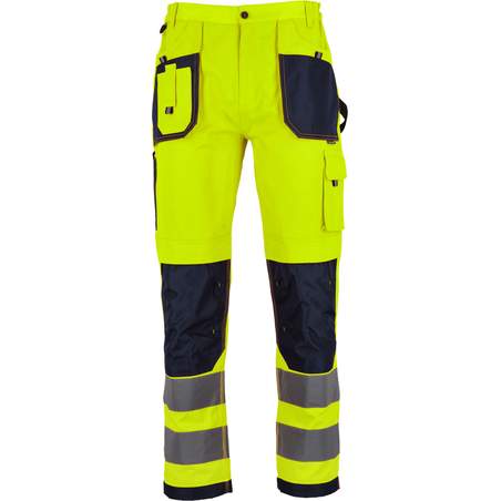 Delovne hlače BASIC NEON LINE Rumene "L"