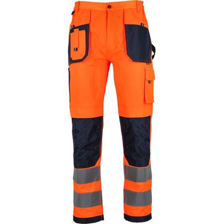 Delovne hlače BASIC NEON LINE Oranžne "L"