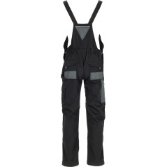 Delovne hlače z naramnicami BASIC LINE Črne "XL"