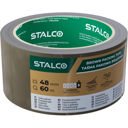 Lepilni trak za pakiranje 48mm x 40m Rjav