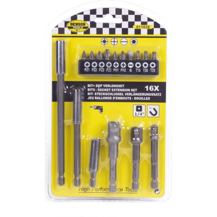 Benson Garnitura Bit Podaljškov 16Kos