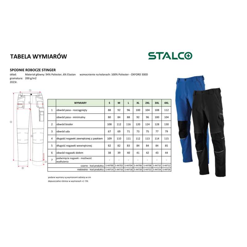 Delovne hlače STINGER kaki S Delovne hlače STINGER kaki S