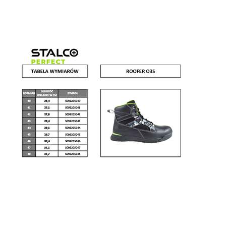 Zaščitni čevlji ROOFER O3S, št. 48