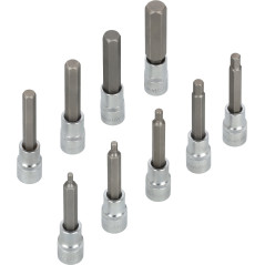 Garnitura hex Natičnih ključev 1/2" 9 Kos EVA