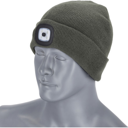 Zimska kapa z lučko 2 RAY Siva, velikost 54-60