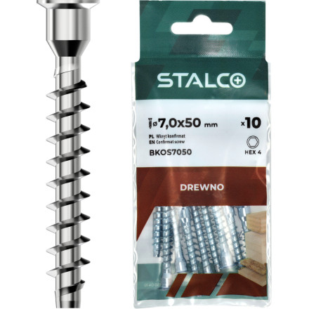 Vijaki Confirmat HEX4 6.4 x 50 mm -10kos