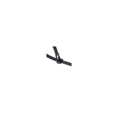 Kabelske vezice odstranljive 7,6 x 200 mm, črna, 100/1