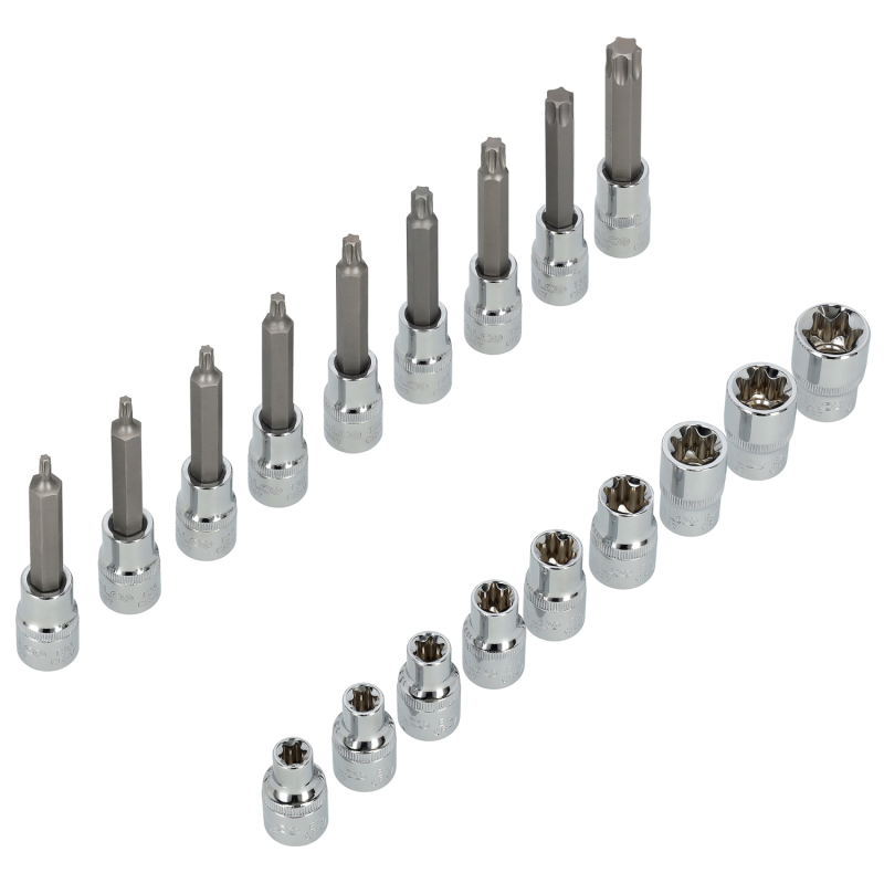 Garnitura Torx ključev 1/2"- 18 Kos EVA Garnitura Torx ključev 1/2"- 18 Kos EVA
