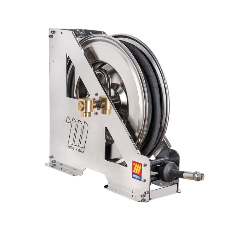 Samodejni navijalni kolut iz nerjavečega jekla AISI 304 serije HEAVY-DUTY za zrak-vodo HDX-550 Ø 1/2" 20 m