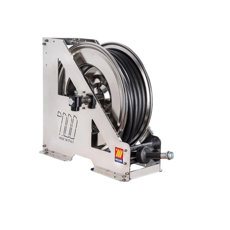 Avtomatski navijalni kolut iz nerjavečega jekla AISI 304 serije HEAVY-DUTY za dizel HDX-555 Ø 1"-25x35 15m