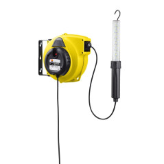 Avtomatski navijalni kolut za kabel brez transformatorja s prenosno svetilko ES-260L 15 m