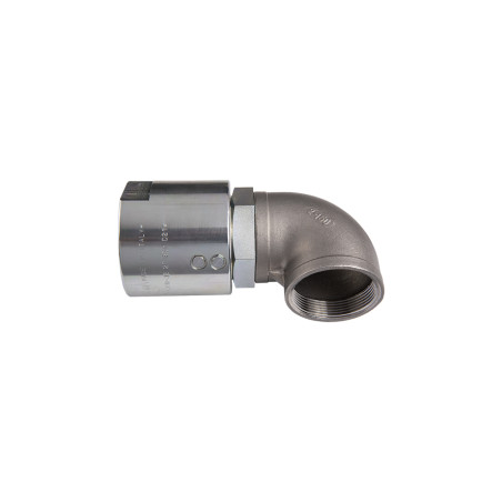 Vrtljivi priključek 90° iz pocinkanega jekla za olje M1.1/2" -F 1.1/2" BSP