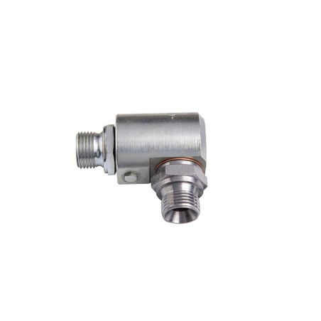 Vrtljivi priključek 90° iz pocinkanega jekla za mast M1/2" -M1/2" BSP