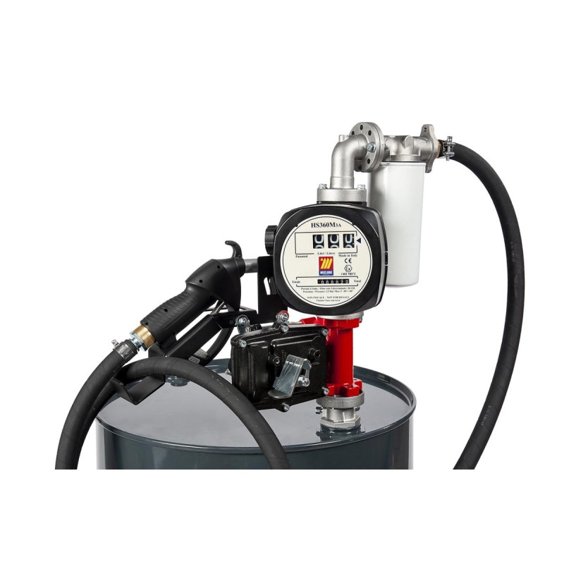 Komplet za bencin 50 l/min 12V z ročno točilno pištolo/merilnikom pretoka/filtrom