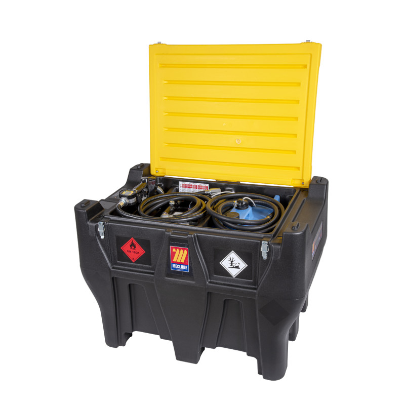 Cisterna za dizel in AdBlue za pick-up 400+50 l 45 l/min 12V, ročna točilna pištola, merilnik pretoka