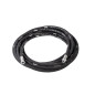 Cev za zrak/vodo iz črne sintetične gume R6 1/2" M-F 1/2" 25 m