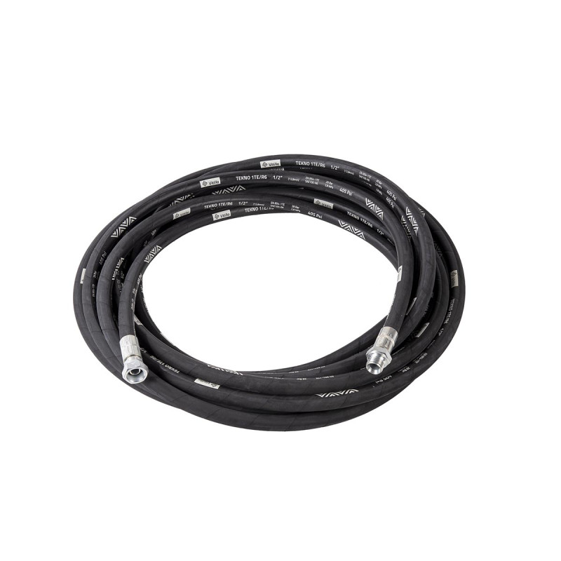 Cev za zrak/vodo iz črne sintetične gume AERTUB/20 1.1/4" M-F 1.1/2" 30 m