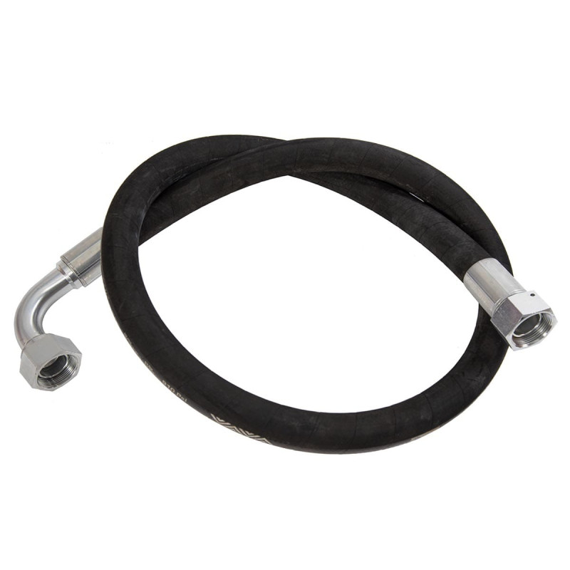 Črna gibljiva sesalna cev 1SC 1.1/4" F - F 90° 1.1/2" 2,0 m