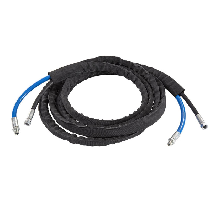 Komplet gumijastih cevi 2SC 1/4" - R6 5/16 L.10,0 m z zaščito