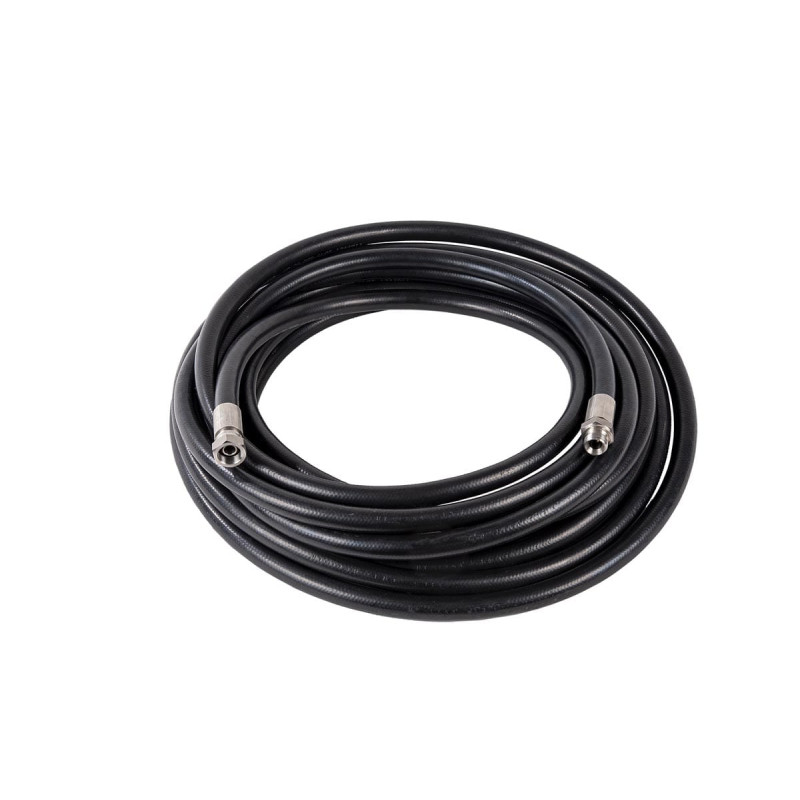 Črna antistatična gumijasta cev EPDM za antifriz, tekočino za stekla in AdBlue 20bar 1/2" M-F INOX 15m