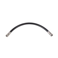 Črna antistatična gumijasta cev EPDM za antifriz, tekočino za stekla in AdBlue 20bar 1/2" F-F INOX 2,0m