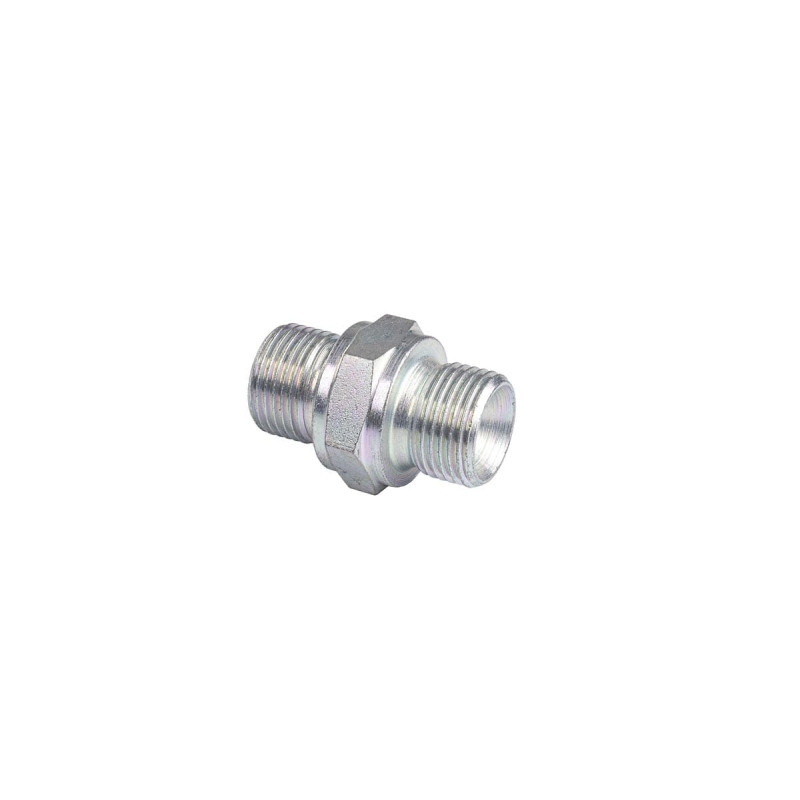 Pocinkan jekleni dvojni nipelj M3/8" BSP-M1/4" BSP