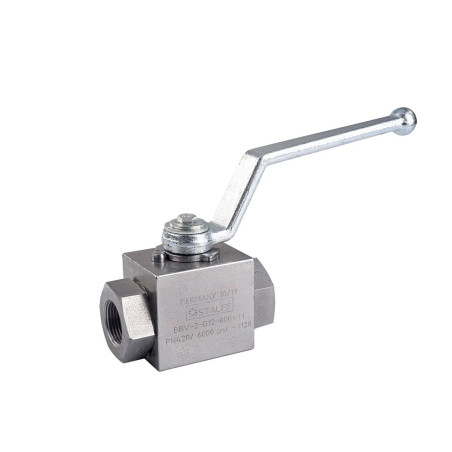 Visokotlačni dvopotni krogelni ventil z vzvodom F1/2”-F1/2”