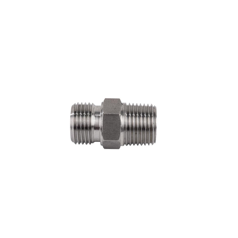Dvojni nastavek iz nerjavečega jekla M1/2" BSP-M 1/2" NPTF ES.22