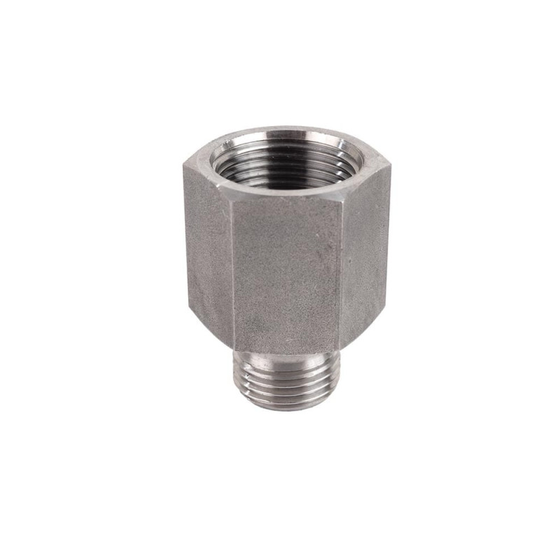Podaljšek iz nerjavečega jekla M 3/8" BSP-F 1/2" BSP