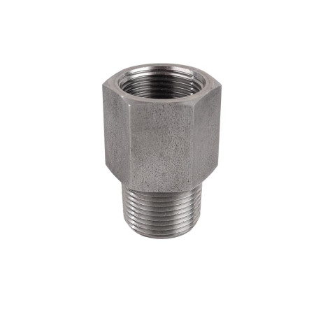 Podaljšek iz nerjavečega jekla, reduciran M 3/8" NPTF-F 1/2" BSP