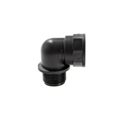 Plastični priključek 90° M/F 1” BSP