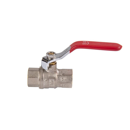 Dvopotni kroglični ventili z ročico s polnim prehodom F-F 3/4" 50 bar