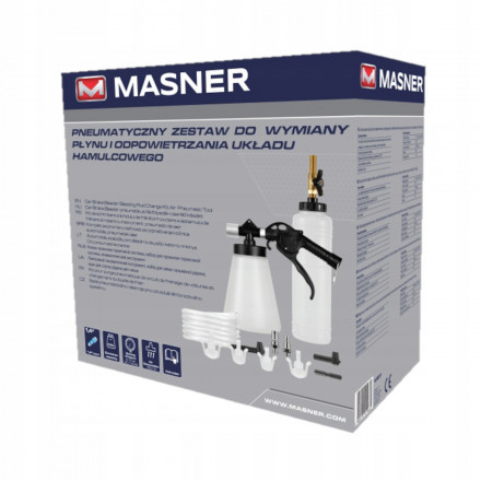 Masner pneumatic brake fluid bleeder