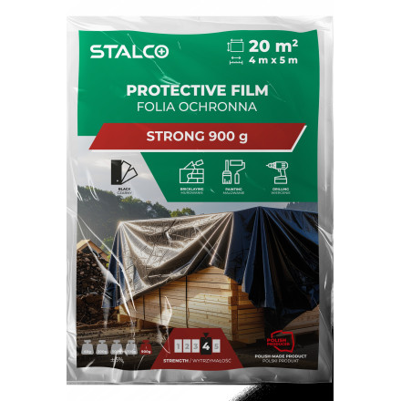 Zaščitna folija za prekrivanje 4x5m LDPE 900g