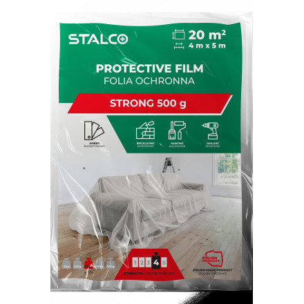 Zaščitna folija za pleskanje 4x5m LDPE Extra Strong