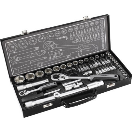 Komplet nasadnih ključev 1/2" + 1/4"