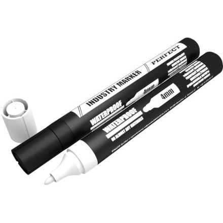 Industrijski marker 4mm 10Kos - Črn