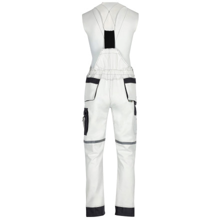 Hlače z naramnicami ALLROUND LINE S Bele "S"