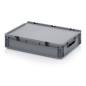 Plastični zaboj s pokrovom 600 x 400 x 120 mm Plastični zaboj s pokrovom 600 x 400 x 120 mm