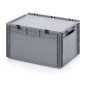 Plastični zaboj s pokrovom 600 x 400 x 320 mm Plastični zaboj s pokrovom 600 x 400 x 320 mm