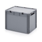Plastični zaboj s pokrovom 600 x 400 x 420 mm Plastični zaboj s pokrovom 600 x 400 x 420 mm