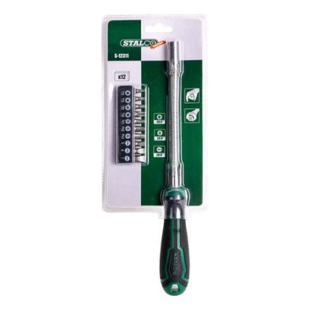 Prilagodljiv izvijač z 12 nastavki