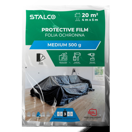 Zaščitna folija za pleskanje 4x5m LDPE 500g