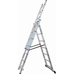 Industrijska lestev 150 kg,14 Stopnic,3 Elementi 8674mm