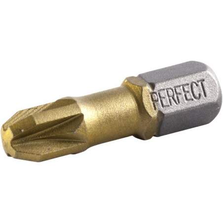 Bit Nastavek '1/4" Pz3 25mm Titanium